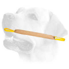 Quality Labrador training tug of     leather with handles