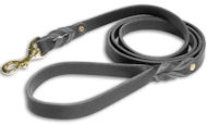 Labrador Leather Dog Leash Double Braided 3/4 Inch