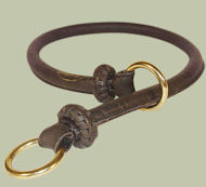 Rolled Leather Slip Collar for Labrador
