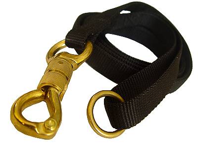 Police tracking dog leash&massive solid brass snap&smart lock for Labrador dog