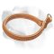 Labrador Luxury Silent Leather Collar With Cute Braided Decoration