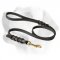 Walking Leather Labrador Leash Adorned With Braids