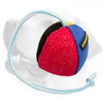 4 3/10 inch (11 cm) Durable French Linen Biting Labrador Ball