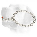 Labrador fur saver collar of stainless steel with 1/9 inch (3 mm) link diameter