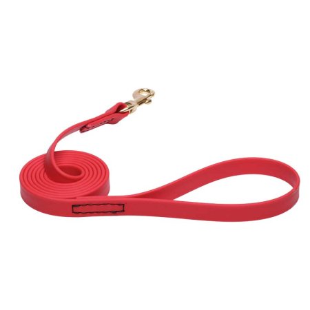 Red Waterproof Labrador Leash Made of Biothane