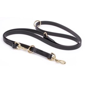 Multipurpose Black Biothane Labrador Leash for over 7 Different Activities
