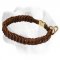 Stylish Braided Leather Choke Collar for Labrador