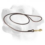 Round Leather Labrador Leash For Dog Shows