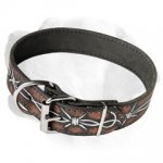 Fashionable Leather Handpainted Collar For Labrador