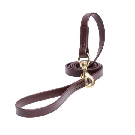 Brown Waterproof Labrador Leash Made of Biothane