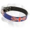 "Union Jack" Leather Collar for Labrador
