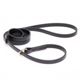 Black Biothane Labrador Leash and Collar Combo