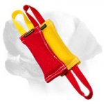 Set Of Two French Linen Labrador Bite Tugs For Bite Skills Improvement