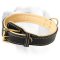 Extra Wide Nappa Leather Dog Collar For Labrador