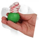 2 inch (5 cm) Dotted Rubber Dog Ball for Water Training and Playing