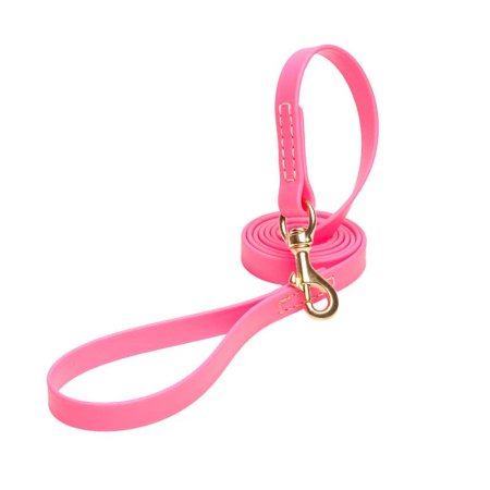 Pink Waterproof Labrador Leash Made of Biothane