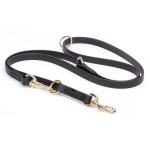 Multipurpose Black Biothane Labrador Leash for over 7 Different Activities