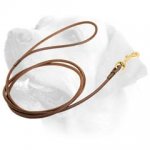 Dog Show Round Leather Lead For Labrador