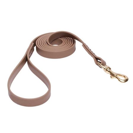 Khaki Waterproof Labrador Leash Made of Biothane
