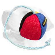 4 3/10 inch (11 cm) Durable French Linen Biting Labrador Ball