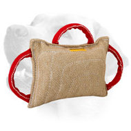 Training Jute Labrador Bite Pillow With Handles