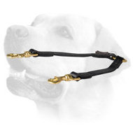 Stitched Leather Labrador Coupler For Easy Walking