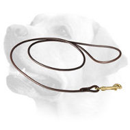 Round Leather Labrador Leash For Dog Shows