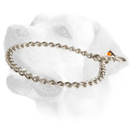 Stainless Steel Choke Labrador Collar with Quality Label 1/9 inch (3 mm)