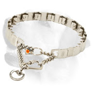 Stainless steel neck tech pinch prong collar for naughty Labradors - 24 inch (60 cm) in length