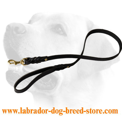 Handcrafted Leather Labrador Leash For Walking And Tracking