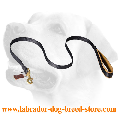 Patrolling Nylon Labrador Leash With Support Material On The Handle