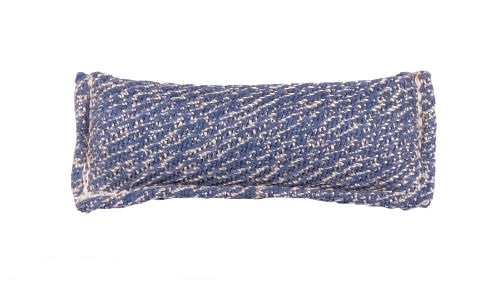 Synthetic "French Linen" bite tug - 2 1/3 inch x 8 inch (6 cm x 20 cm) without handle
