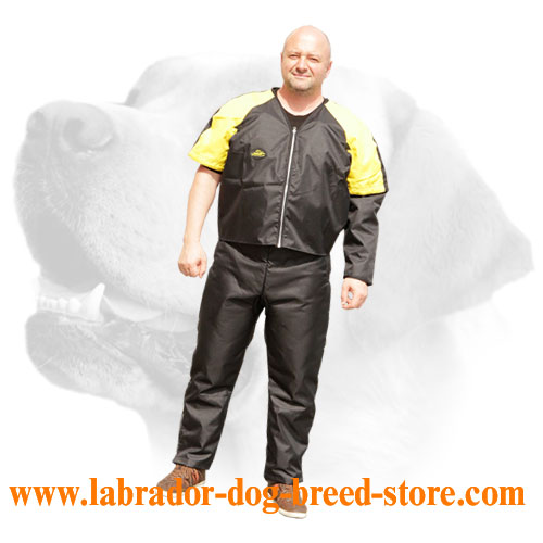 New Protection scratch jacket for Labrador training