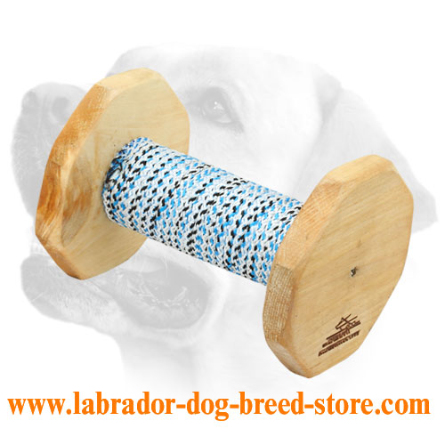 SCHUTZHUND TRAINING DUMBBELL with French Linen cover 400G