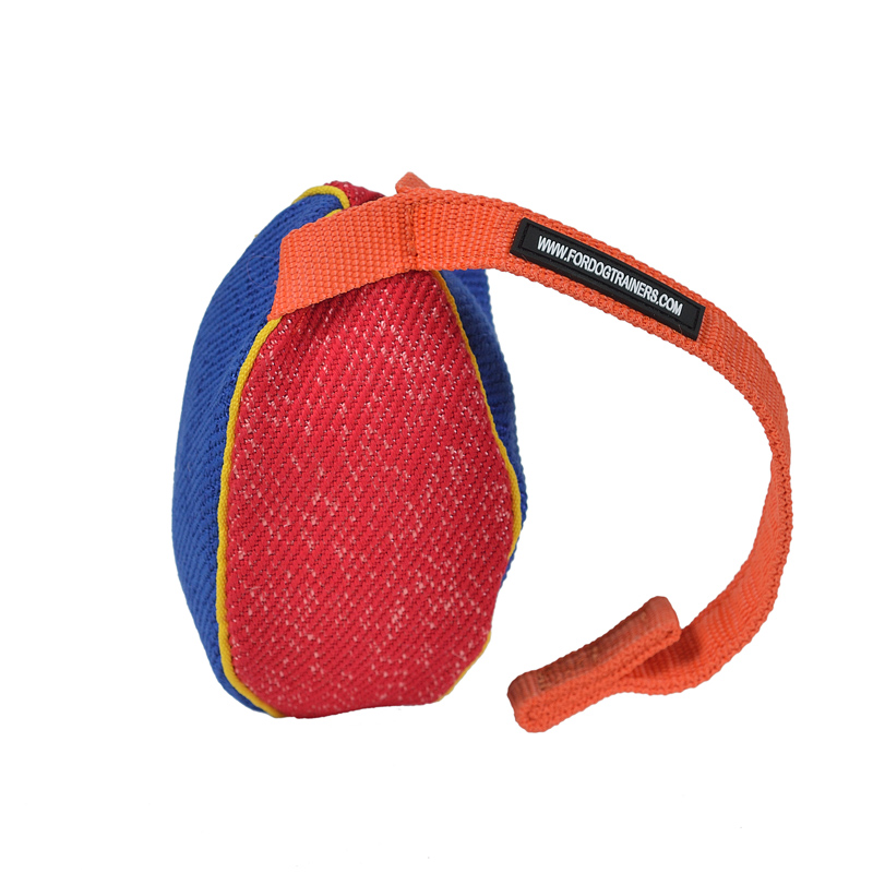 "Perfect Reward" French Linen Bite Tug for Puppies and Small Labrador - 6 x 4 inch (15 x 10 cm)