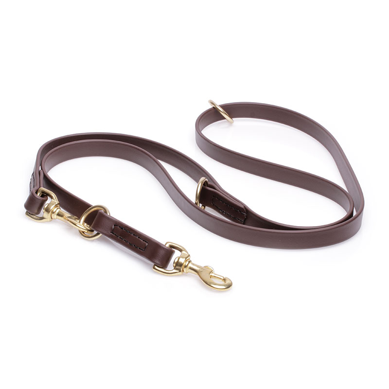 Multipurpose Brown Biothane Labrador Leash for over 7 Different Activities