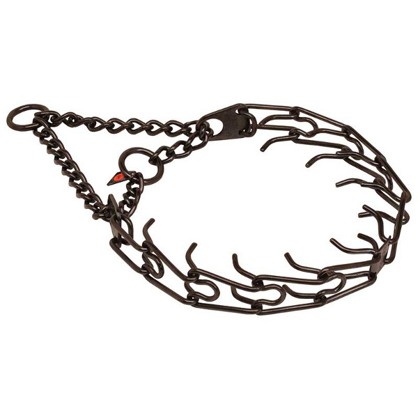 Strong Herm Sprenger Labrador Pinch Prong Collar of Black Stainless Steel - 2.25 mm (1/11 inch)