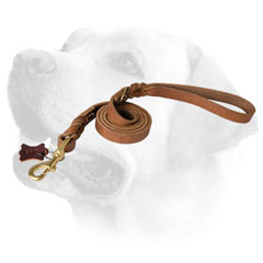 Reliable Leather Dog Leash For Labrador 